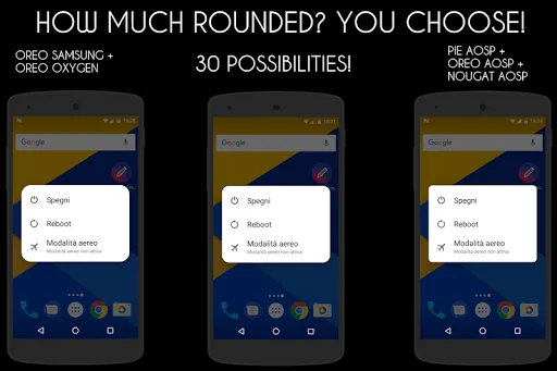 RoundedUI Pie,Samsung,Oreo,Oxy