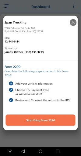 ExpressTruckTax: E-File 2290 screenshot 4