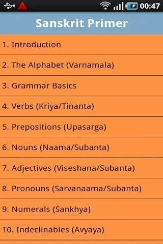 Sanskrit Primer screenshot 1