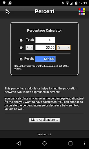 Percentage Lite