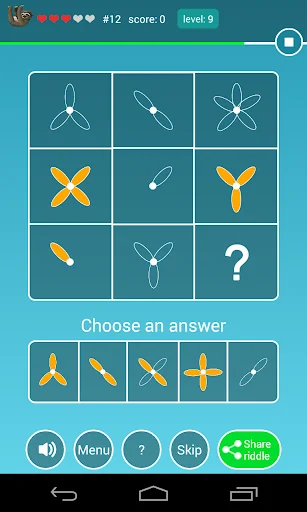 Riddles, visual logic puzzles