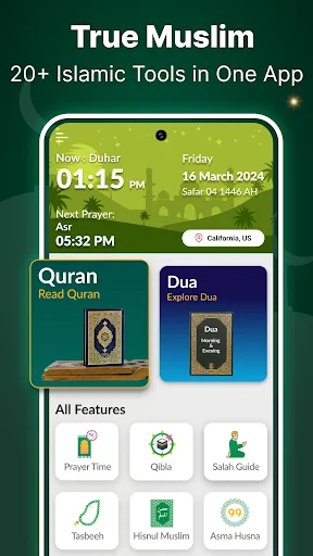 True Muslim | Quran & Prayers screenshot 1