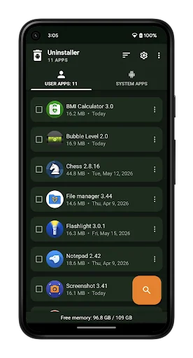 Uninstaller screenshot 2
