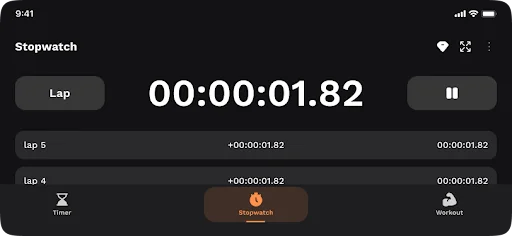 Multi Stopwatch and Timer Plus screenshot 1