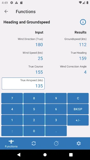 Sporty's E6B screenshot 1