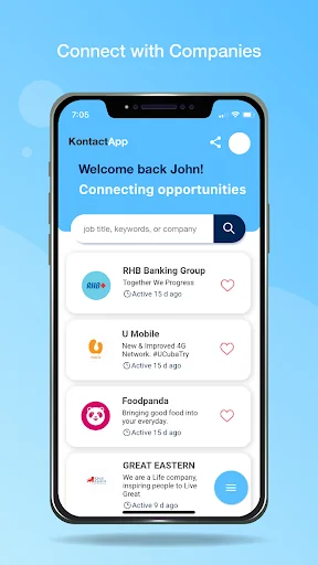 Kontactapp - contract worker