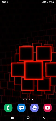 Neon Squares 3D Live Wallpaper screenshot 1