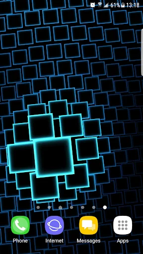 Neon Squares 3D Live Wallpaper screenshot 2