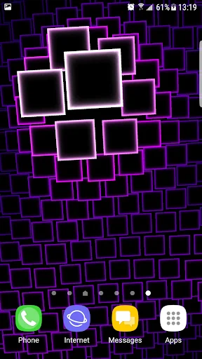 Neon Squares 3D Live Wallpaper screenshot 3