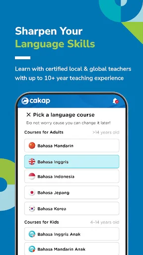 Cakap – Online Learning