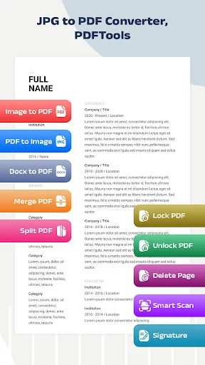 JPG to PDF Converter, PDFTools