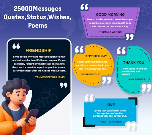 25000 Messages, Wishes, Quotes screenshot 1