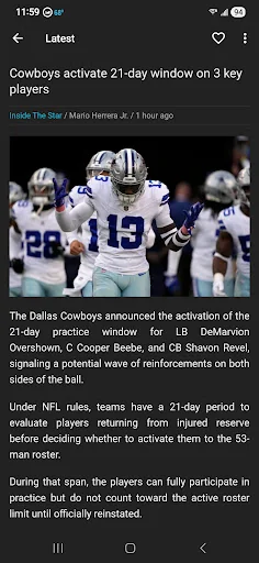 Cowboys News Feed screenshot 2