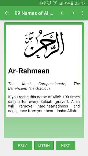 99 Names of Allah screenshot 4