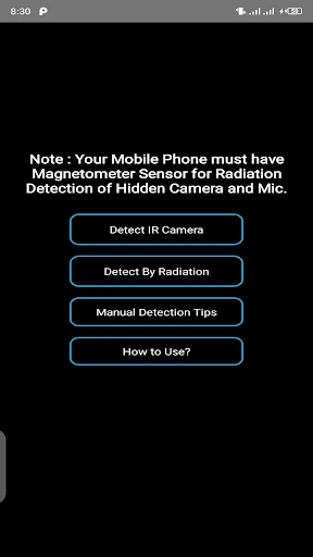 Hidden IR Camera & Mic Detecto screenshot 1