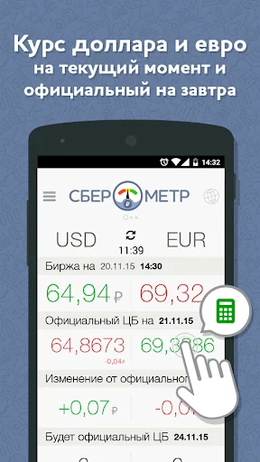 Сберометр: курс валют, доллара screenshot 1