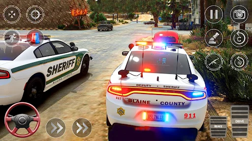 Drive Police Parking Car Games