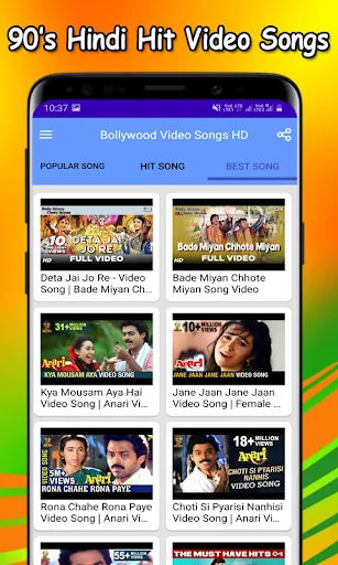 90s Hindi Video Songs HD screenshot 4