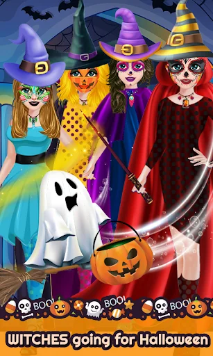 Cute Girl Halloween Makeup Art screenshot 4