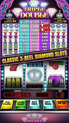 Triple Double Diamond Slots screenshot 1