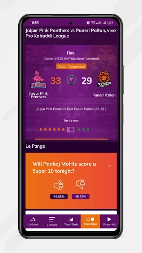Pro Kabaddi Official App screenshot 2