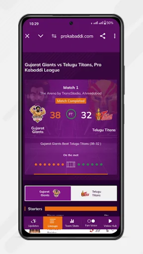 Pro Kabaddi Official App screenshot 3