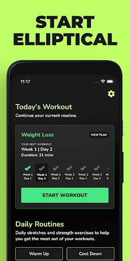 Start Elliptical: Workouts screenshot 1