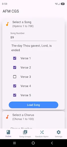 AFM CGS: Apostolic Faith Hymns screenshot 1