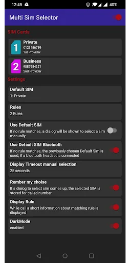Dual Sim / Multi Sim Selector screenshot 3