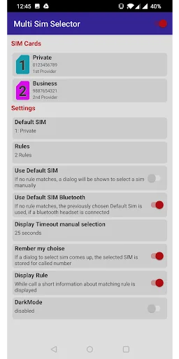Dual Sim / Multi Sim Selector screenshot 4