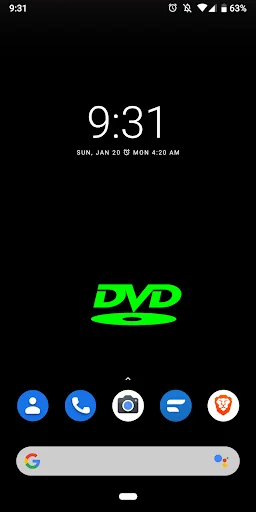 Bouncing DVD Screensaver Live 
