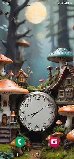 Hourly chime clock + wallpaper
