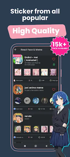 Anime Stickers For WASticker screenshot 4