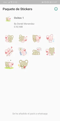 Stickers de Ositos screenshot 1