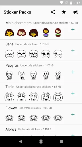 UNDERTALE WhatsApp Stickers screenshot 1