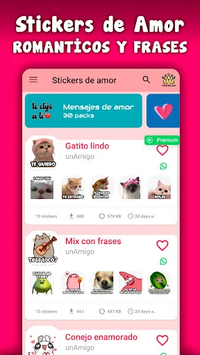 Stickers de amor - WASticker