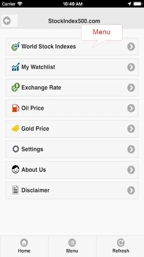 World Stock Indexes screenshot 1