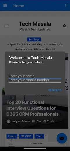 Tech Masala: Learn D365 CRM