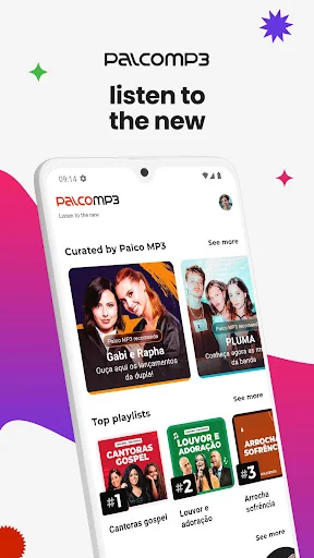 Palco MP3: Listen and download screenshot 1