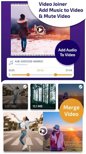 Video Joiner,Add Music 2 Video screenshot 1
