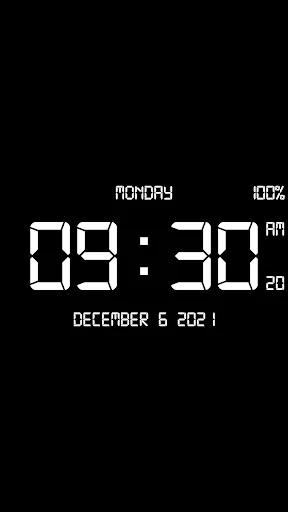 Digital Clock Live Wallpaper-7 screenshot 2