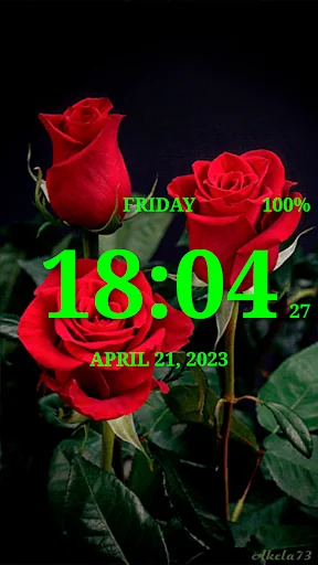 Digital Clock Live Wallpaper-7 screenshot 3