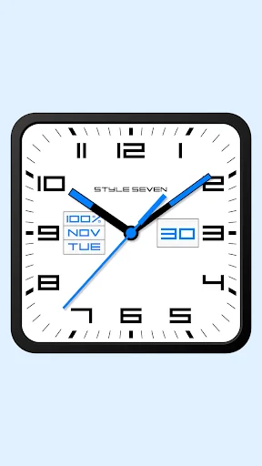 Square Analog Clock-7 screenshot 1