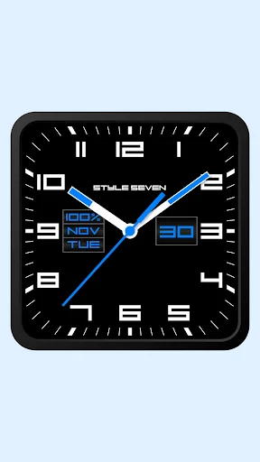 Square Analog Clock-7 screenshot 3