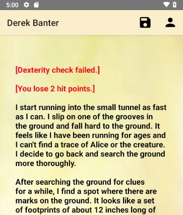 Derek Banter -  Text adventure