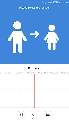 Male to female voice changer
