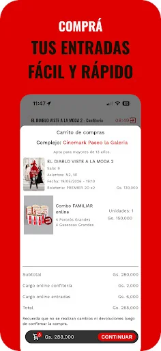 Cinemark Paraguay screenshot 1