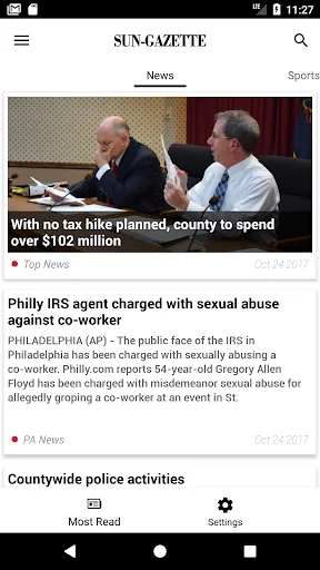 Williamsport Sun-Gazette screenshot 1