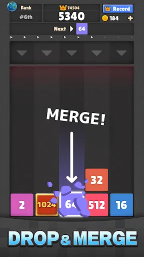 Drop The Number® : Merge Game screenshot 3