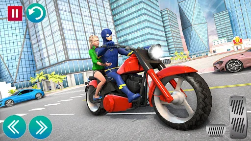 Superhero Bike Taxi Bike Games screenshot 3